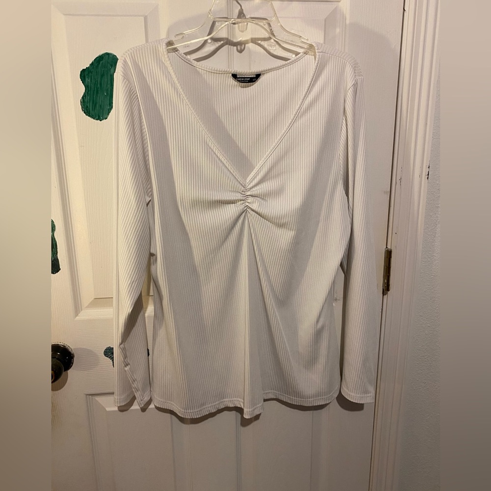 White long sleeve shirt
